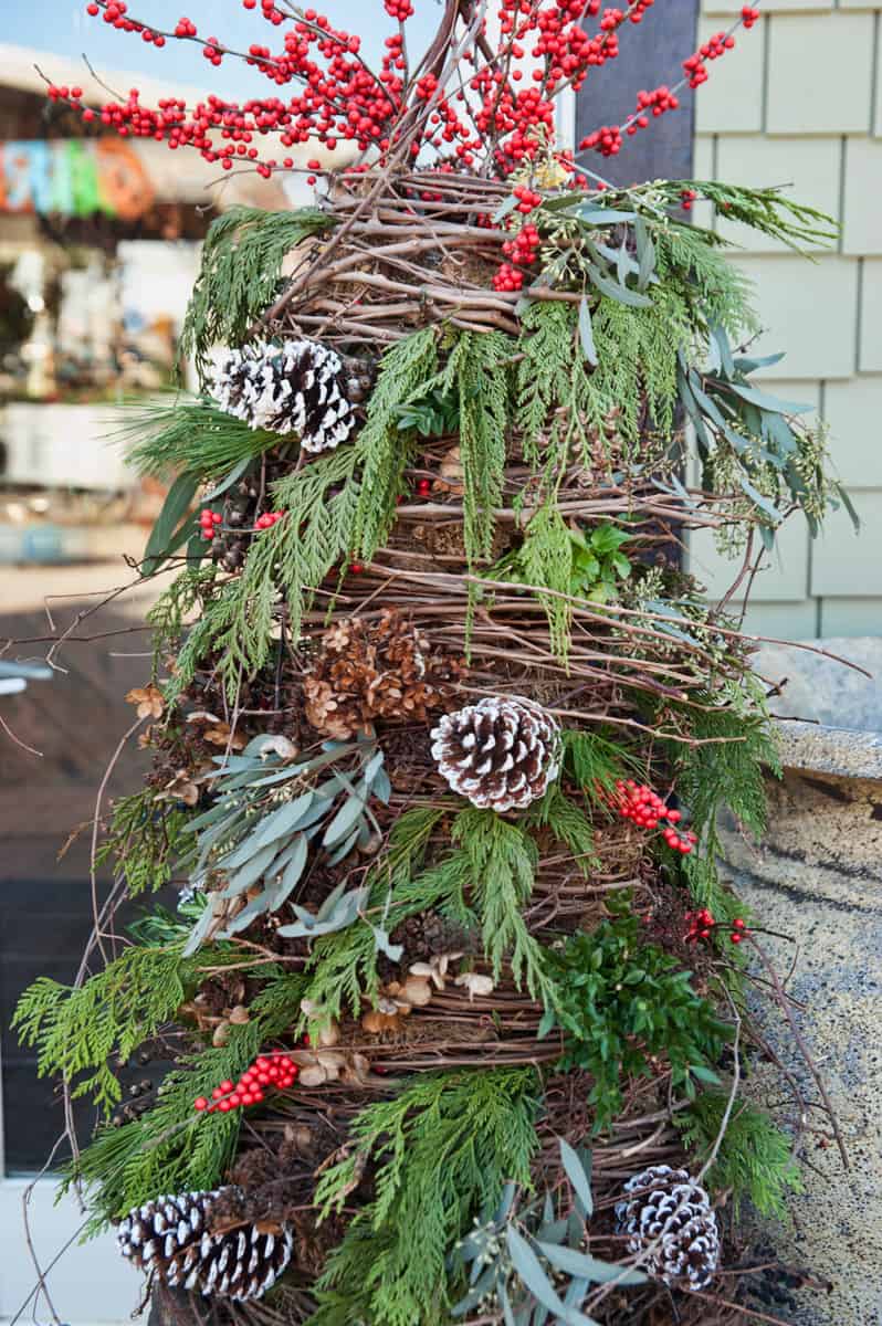 holiday season topiary