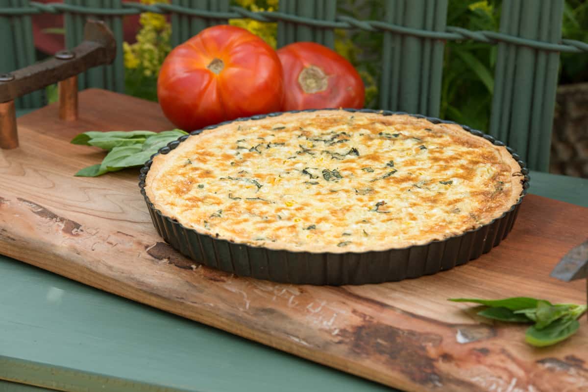 A Tasty Addition to Your Thanksgiving Menu—The Tulip Tree Café’s Corn & Basil Tart!